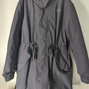 Black North Face Stratus Goretex Down Parka Coat Size Medium